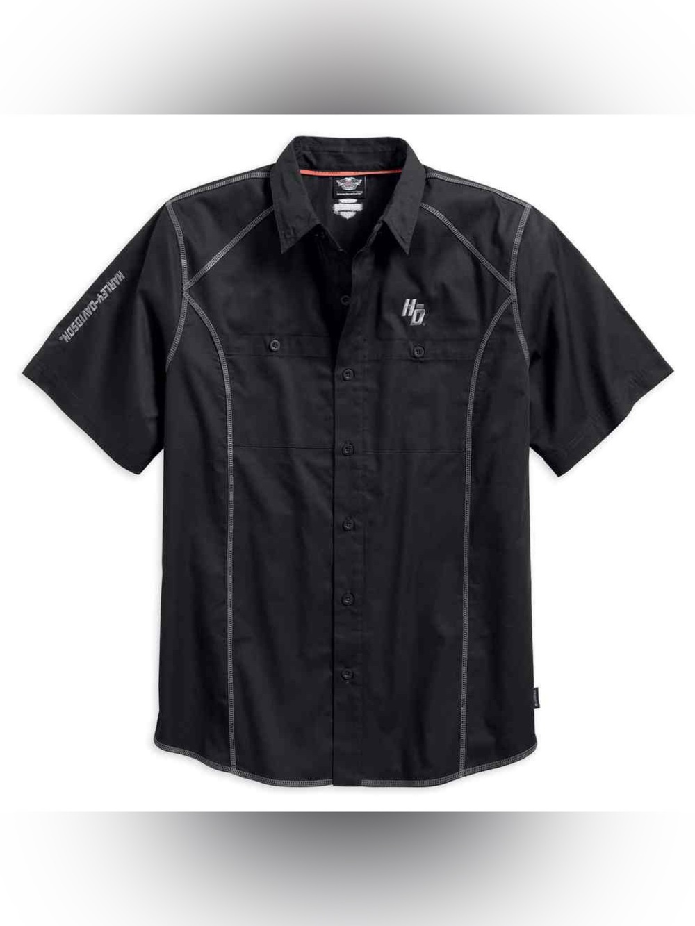 Harley-Davidson Men's Performance Coldblack Tech button front Shirt size small